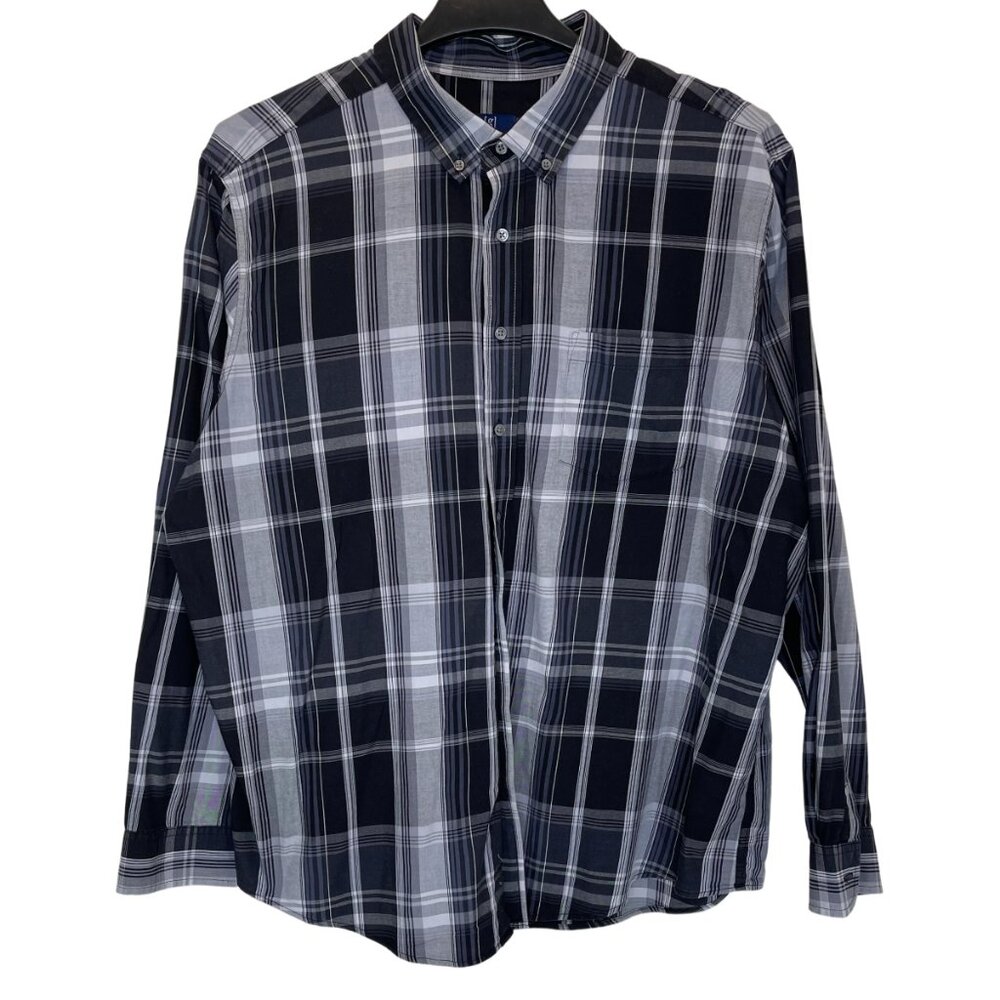 George Men Gray | Black Shirt Size 2XL